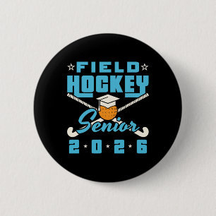 Field Hockey Senior 2026 Graduating Cl Senior Nigh 6 Cm Round Badge