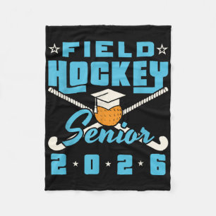 Field Hockey Senior 2026 Graduating Cl Senior Nigh Fleece Blanket