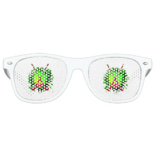 Field Hockey Stick And Ball Splash Retro Sunglasses
