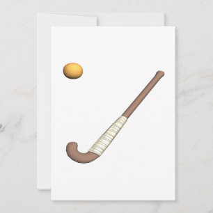 Field Hockey Stick & Ball Invitation