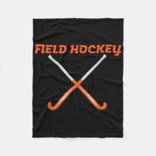 Field Hockey Stick Fleece Blanket