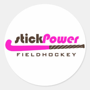 Field Hockey - (Sticker) Classic Round Sticker