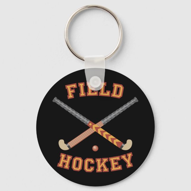 Field Hockey Sticks Key Ring (Front)