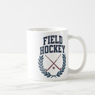Field Hockey Sticks Wreath College Design For Athl Coffee Mug