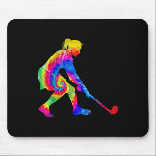 Field Hockey Tie Dye _1 Mouse Pad