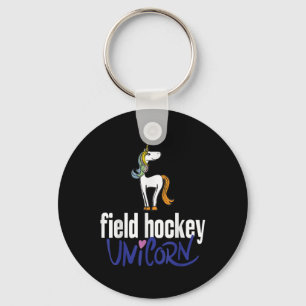 Field Hockey Unicorn  Key Ring