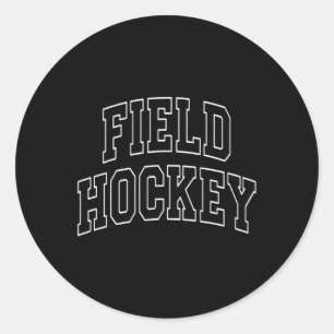Field Hockey Varsity University College Campus Alu Classic Round Sticker