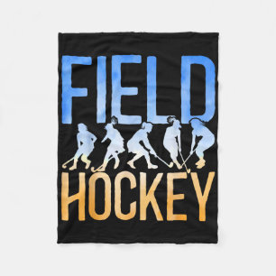 Field Hockey Watercolor Field Hockey Fleece Blanket