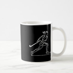 Field Hockey Women Line Art Fieldhockey Team _1 Coffee Mug