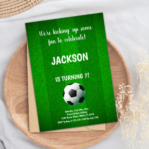 Field Line Sports Party Design Invitation