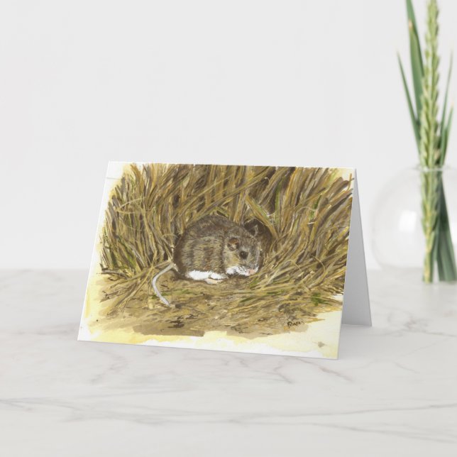 Field Mouse Note Card (Front)
