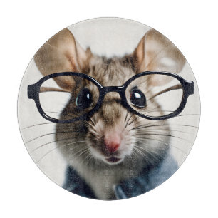 Field mouse Wearing Glasses Cutting Board