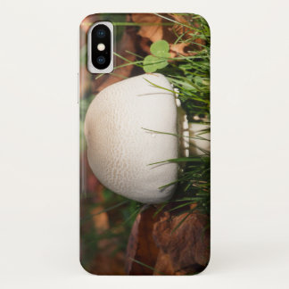 Field mushroom in grass iPhone x case