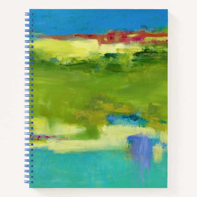Field Notes - Abstract Green Art Notebook (Front)