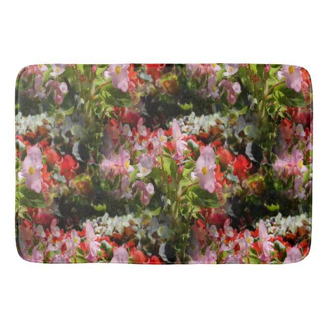 Field of Begonias..... Bath Mat (Front)