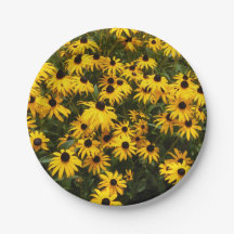 Field Of Black Eyed Susans Paper Plate