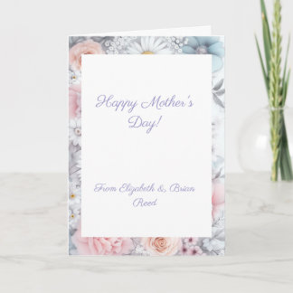 Field of Blooms Muted Elegant Classic Floral Card