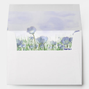 Field of Blue Flowers Envelopes