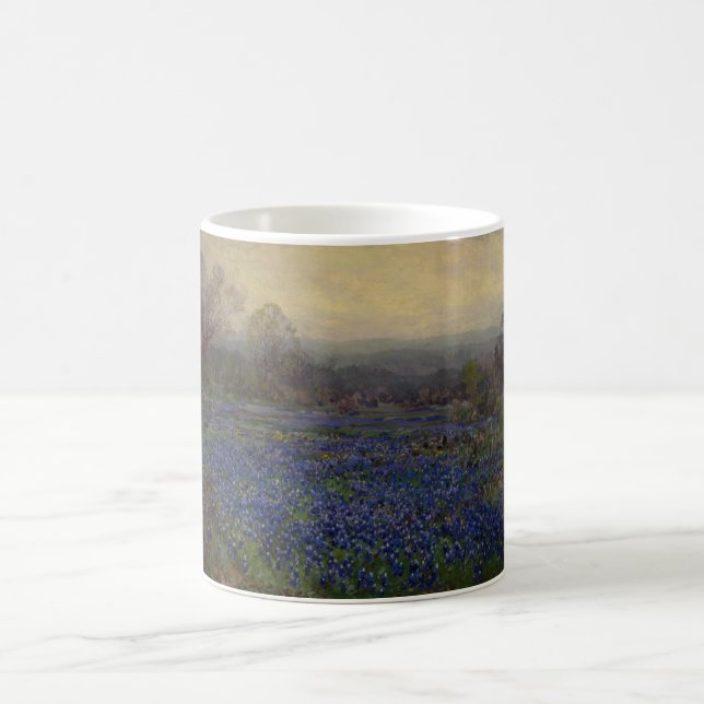 Field of Bluebonnet Flowers (Rural Landscape) Coffee Mug (Center)