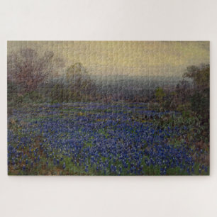 Field of Bluebonnet Flowers (Rural Landscape) Jigsaw Puzzle
