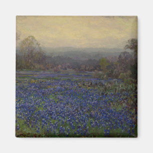 Field of Bluebonnet Flowers (Rural Landscape) Magnet