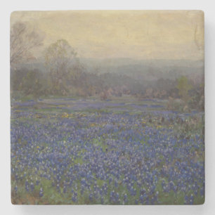 Field of Bluebonnet Flowers (Rural Landscape) Stone Coaster