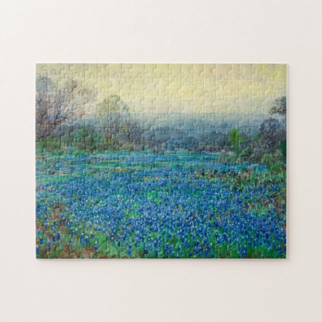 Field of Bluebonnets, 1918-1920 by Julian Onderdon Jigsaw Puzzle (Horizontal)