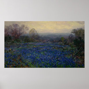 Field of Bluebonnets, 1918 Poster