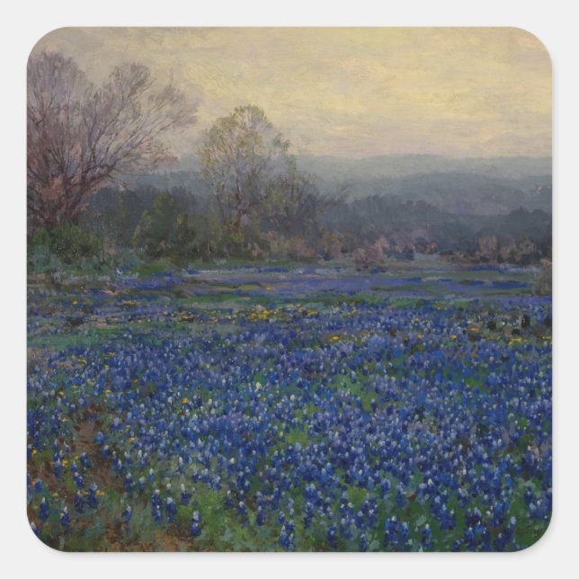 Field of Bluebonnets, 1918 Square Sticker (Front)