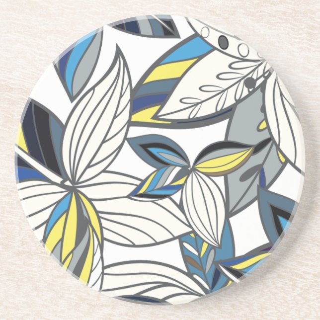Field of Colourful Flowers - Pick Your Background Coaster (Front)