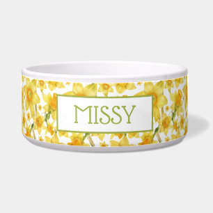 Field of Daffodils Pet Bowl
