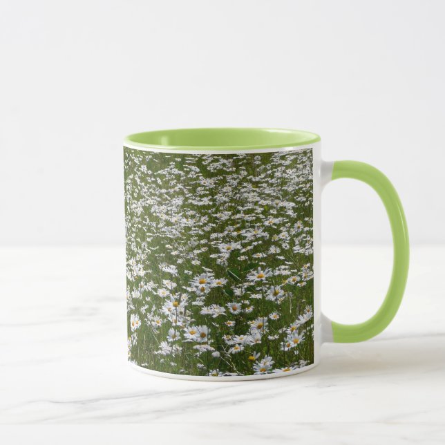 Field of Daisies Alaskan Wildflowers Mug (Right)