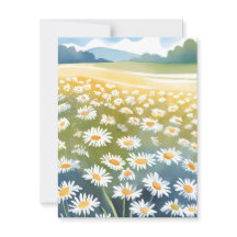 Field of Daisies | Flower Meadow Floral Painting