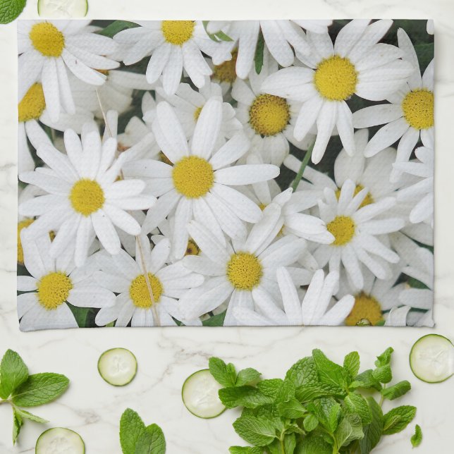 Field of Daisies Tea Towel (Folded)