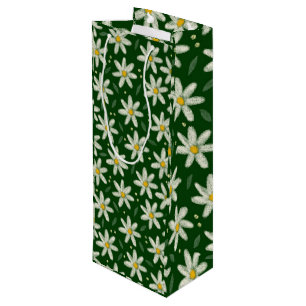 Field of daisies wine gift bag