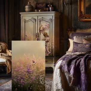 Field of dreams, Bird Flying, Dusty  Plum Floral Tissue Paper