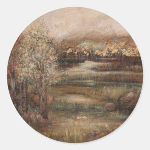 Field of Dreams I Classic Round Sticker