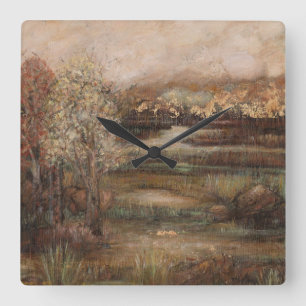 Field of Dreams I Square Wall Clock
