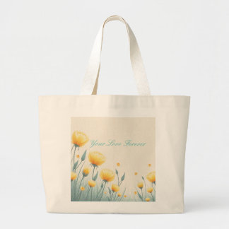 Field of Endless Love Large Tote Bag