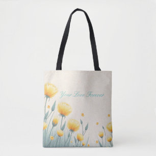 Field of Endless Love Tote Bag