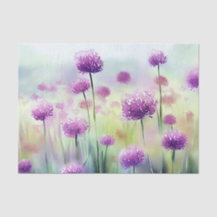 Field of Flowers-Allium, (B) Watercolor Tissue Paper