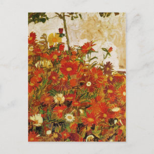 Field of Flowers by Egon Schiele Postcard