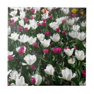 Field Of Flowers Ceramic Tile
