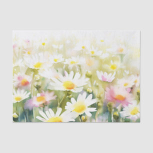 Field of Flowers-Daisy (D) Watercolor Tissue Paper