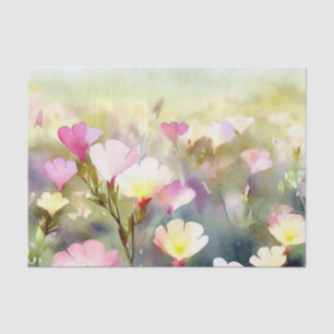 Field of Flowers-Evening Primrose (C) Watercolor  Tissue Paper
