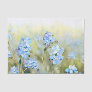 Field of Flowers-Forget-Me-Not (D) Watercolor Tissue Paper