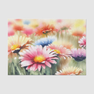 Field of Flowers-Gerbera Daisy (B) Watercolor Tissue Paper