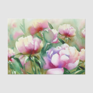 Field of Flowers-Peony (A) Watercolor Tissue Paper