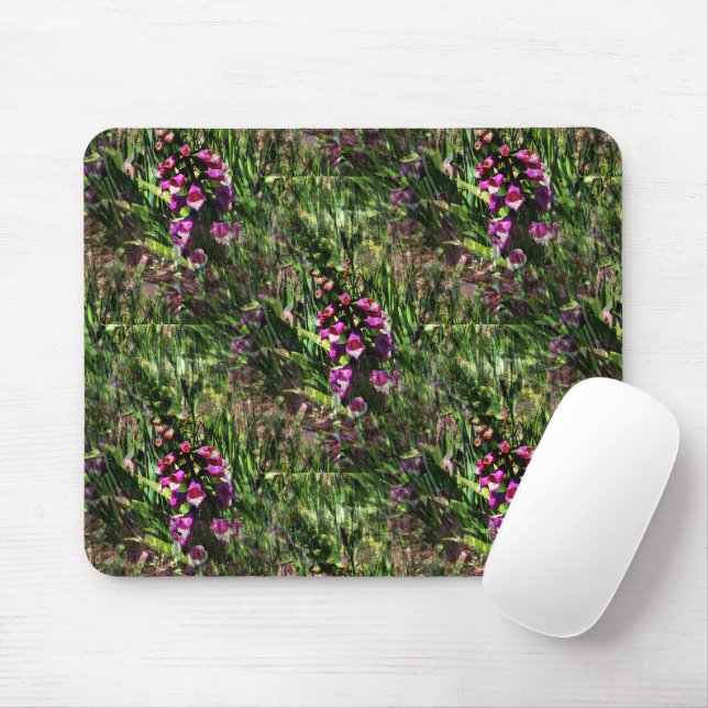 Field of Foxglove flowers..... Mouse Pad (With Mouse)