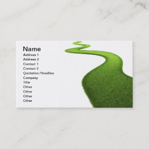 Field Of Fresh Green Grass Business Card
